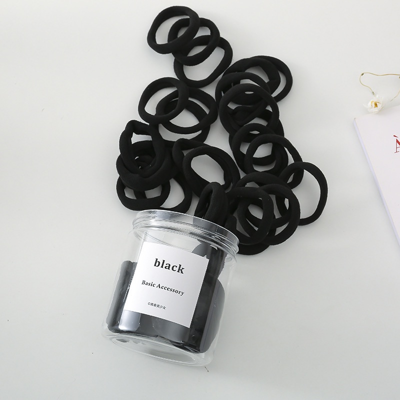 Chun buộc tóc co dãn dễ thương Hộp 100 chiếc  PK-06(giao hàng ngẫu nhiên)