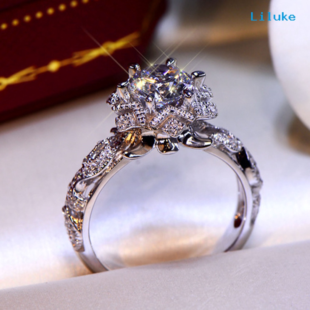 Nhẫn Nữ Đính Đá Thời Trang Thanh Lịch