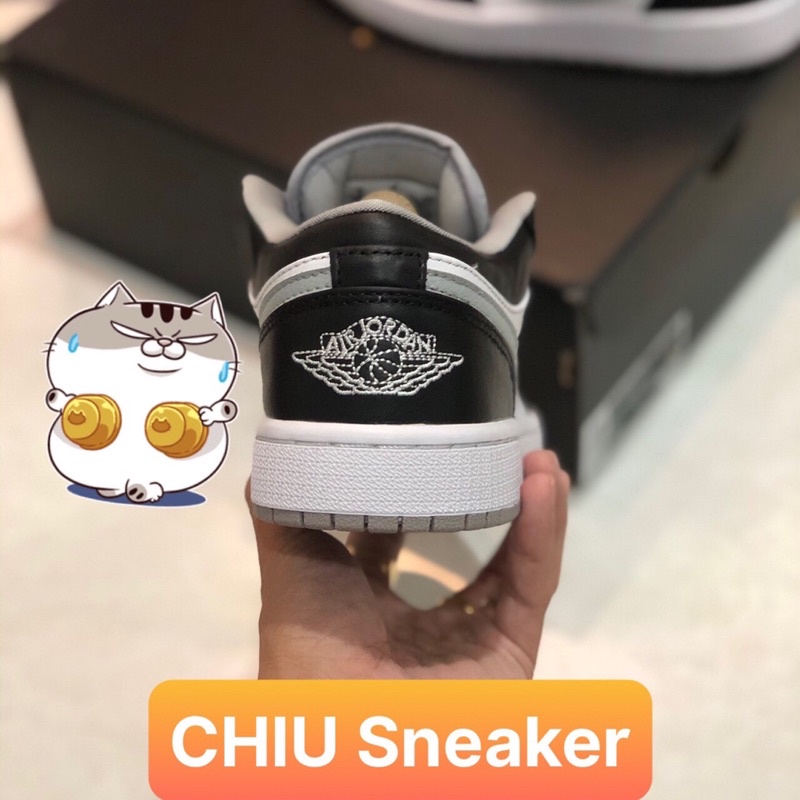 [ CHIU Sneaker 1 ] Giày Sneaker Jd1 low xám đen phiên bản cao cấp giày thể thao Jordan cổ thấp Smoke Grey V1 cao cấp
