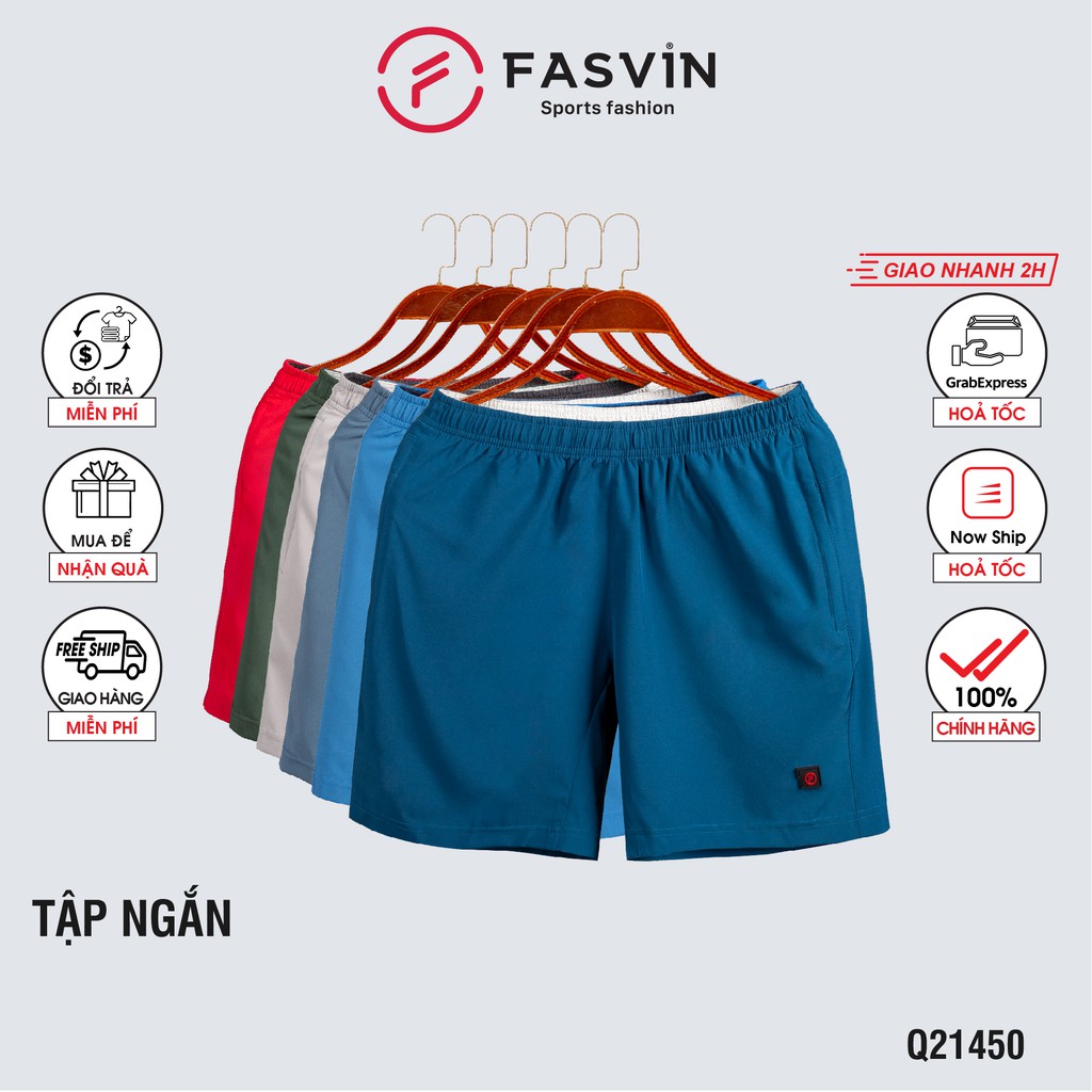 Quần đùi running nam Fasvin R21451.HN vải gió chun co giãn dùng khi thể thao hay mặc nhà
