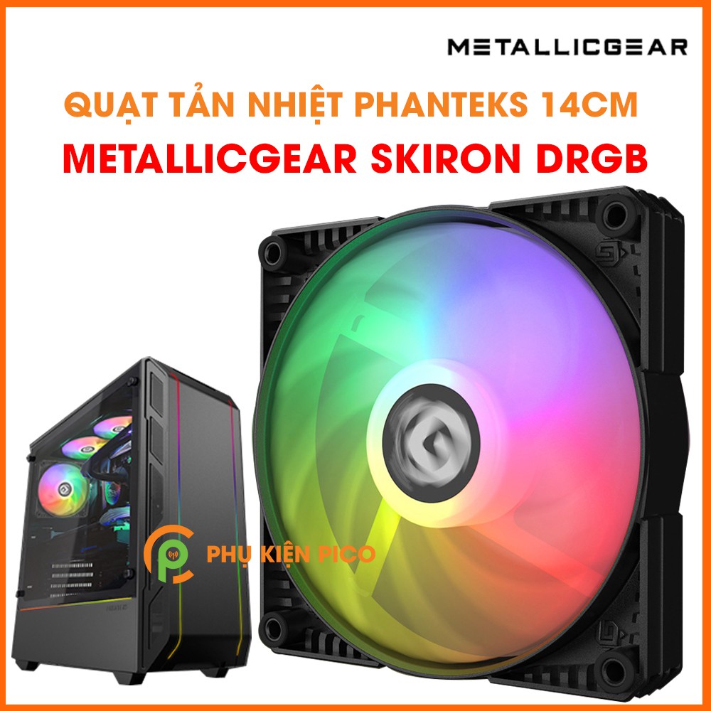 Quạt tản nhiệt case máy tính PHANTEKS Metallic Gear Skiron DRGB 140mm - Quạt case Phanteks DRGB