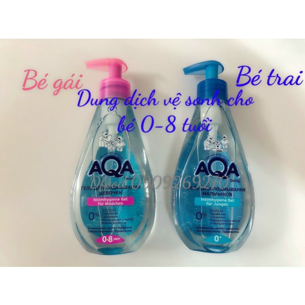 Dung dịch vệ sinh kháng khuẩn cho bé AQUA Nga