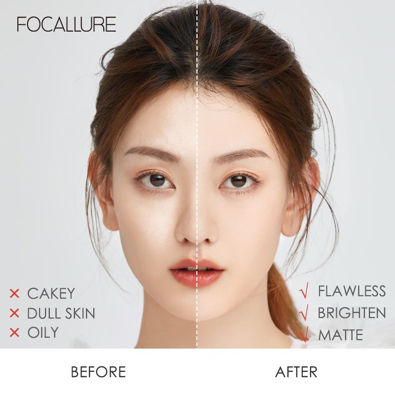 Phấn Phủ FOCALLURE Trang Điểm Giúp Kiềm Dầu Tối Đa 10g FPP1