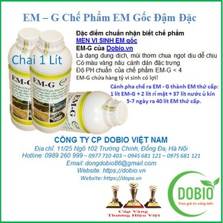 EM-G Chế Phẩm EM Gốc Đậm Đặc