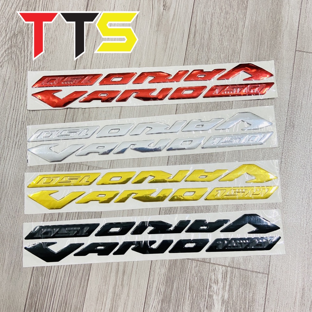 Bộ tem chữ kèm logo cánh chim honda dán trang trí xe Vario các đời