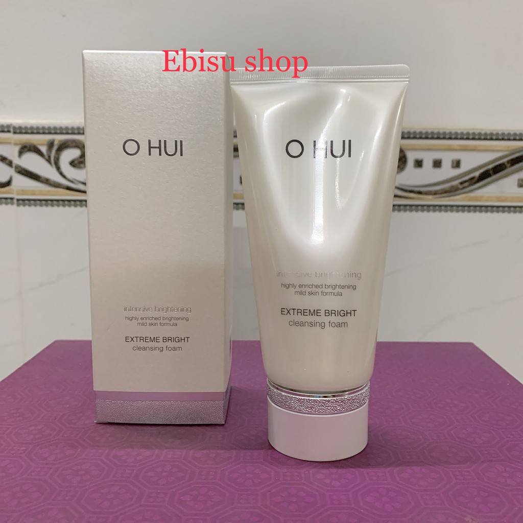 Tuýp sữa mặt Ohui Exteme Bright Foam 160ml fullsize (hàng chính hãng 100%)