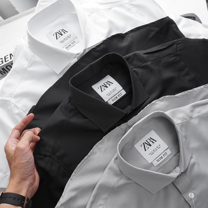Áo Sơ Mi Nam Tay Ngắn Zara Cao Cấp Thoáng Khí, Thấm Hút Mồ Hôi,Hàng VNXK