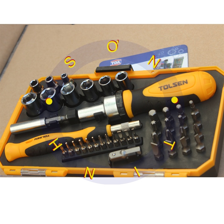 Bộ tô vít đa năng 42 món 20041 42pcs bits &amp; sockets set