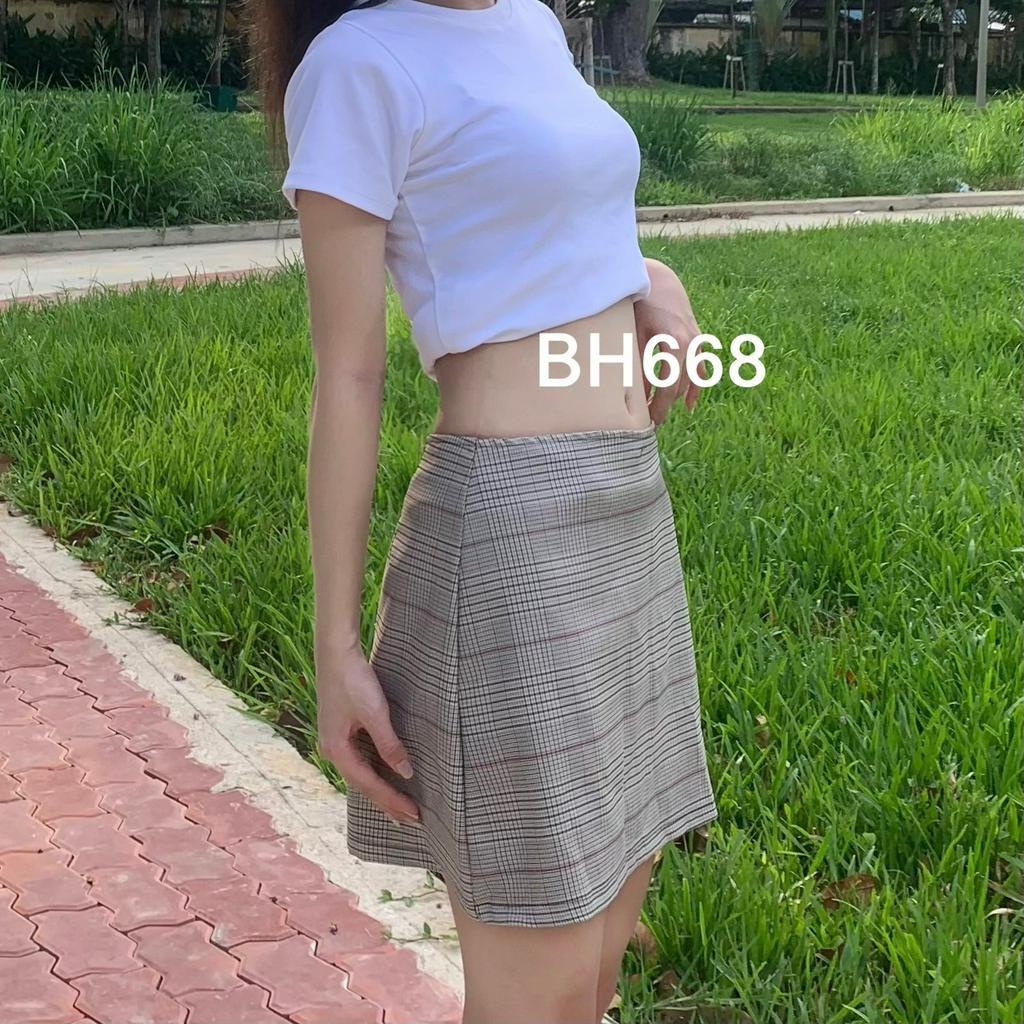 Chân váy caro skirt 3 màu có quần trong