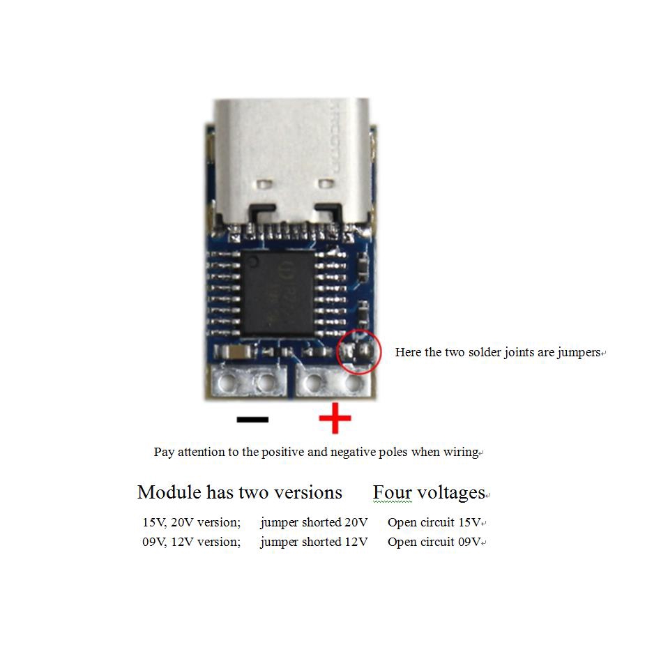 Mô đun PD mở rộng PD23.0 thành DC hỗ trợ QC4 9V 12V 15V 20V