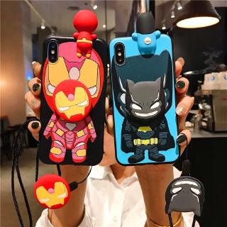 Ốp điện thoại hoạt hình có dây đeo cho Samsung Galaxy A70 A50 A50s A30 A20 M20 A10S A30S