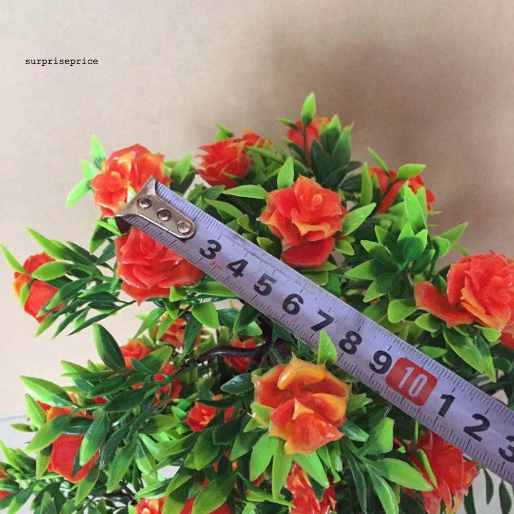 Chậu Cây Hoa Hồng Giả Trang Trí Nhà Cửa / Văn Phòng