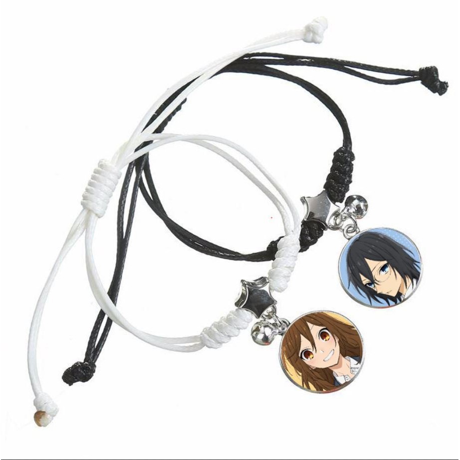 Vòng tay đôi IN HÌNH HORIMIYA anime chibi xinh xắn quà tặng độc đáo