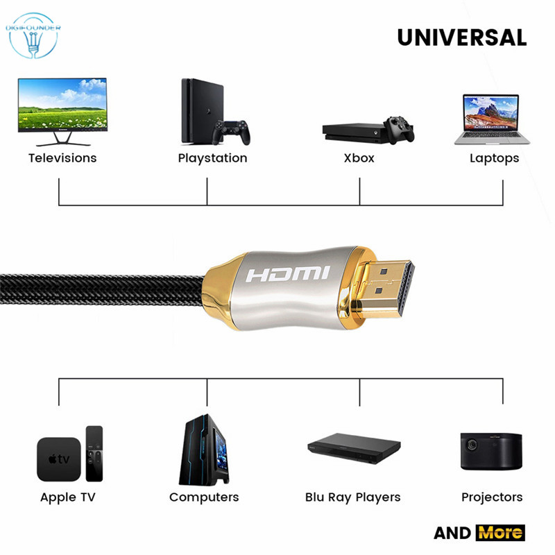 Cáp HDMI 2.1 8k 60Hz 4K 120hz tốc độ cao 48gbps 8K thích hợp cho TV PS4 PC