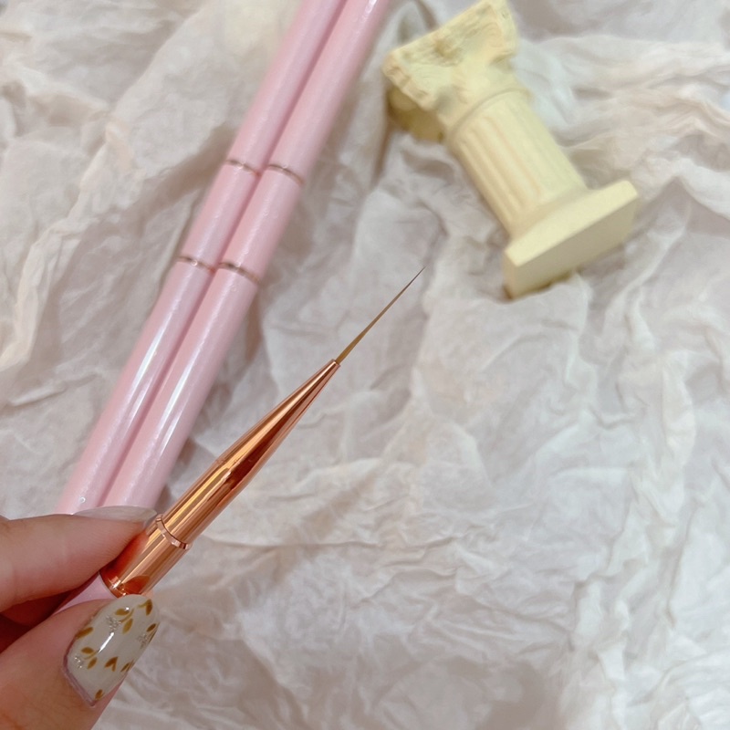 Cọ vẽ nét 2 đầu siêu mảnh hồng 04