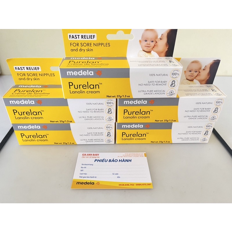 Kem Bôi Nứt Đầu Ti Medela Tender Care Lanolin, Medela Purelan Lanolin