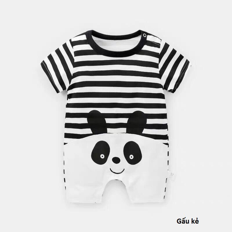 SET 10 BODY ĐÙI, BODYSUIT CỘC TAY CHO BÉ SƠ SINH 4-12KG