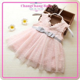 Váy đầm ren, váy công chúa cho bé gái chất ren mềm mịn cho bé từ 6kg đến 15,5kg - ChangChang Baby