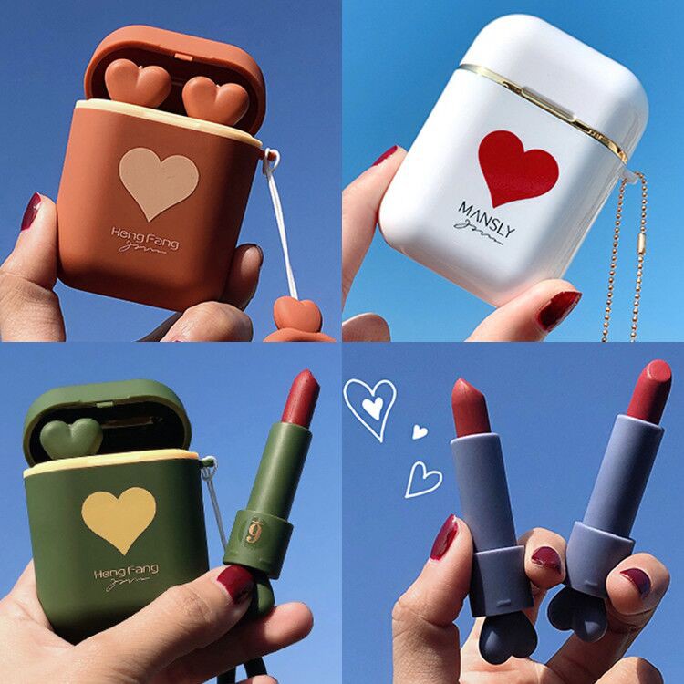 Bộ 2 Son Môi LAMUSELAND H9423 1.5g Không Dính Cốc Thiết Kế Họa Tiết Hoạt Hình Trái Tim Tình Yêu | BigBuy360 - bigbuy360.vn