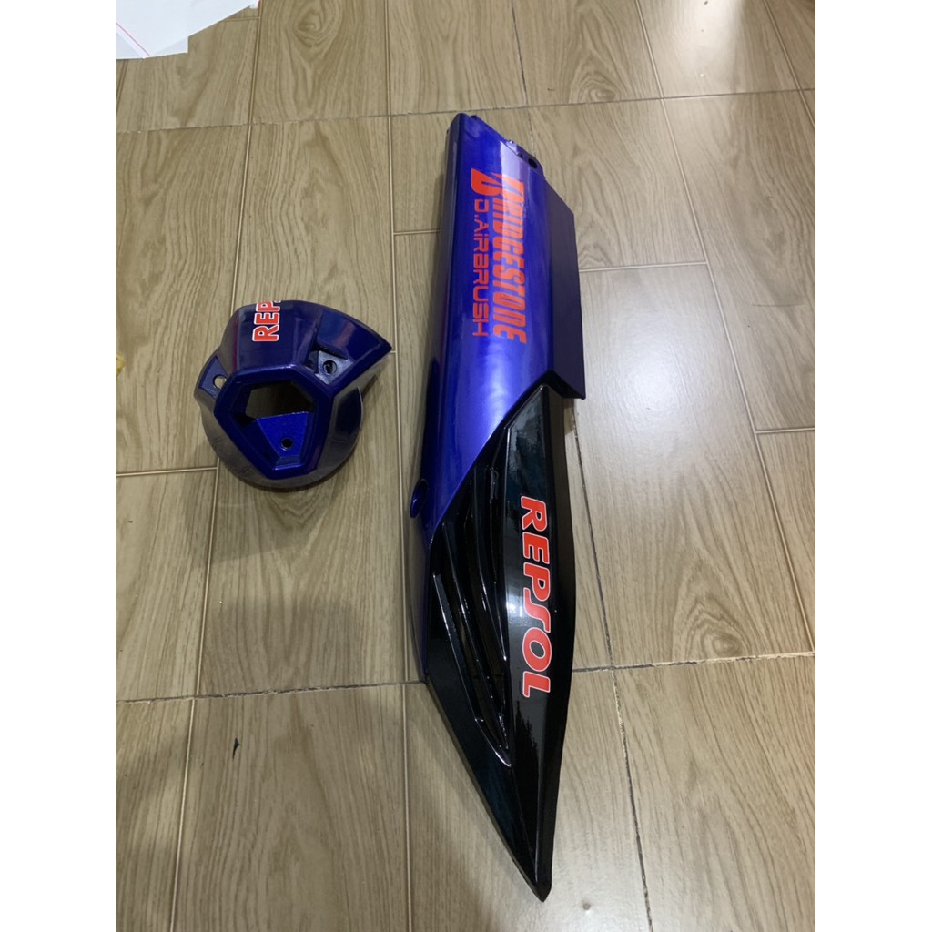 Ốp pô chụp đích pô xe winner màu xanh đen
