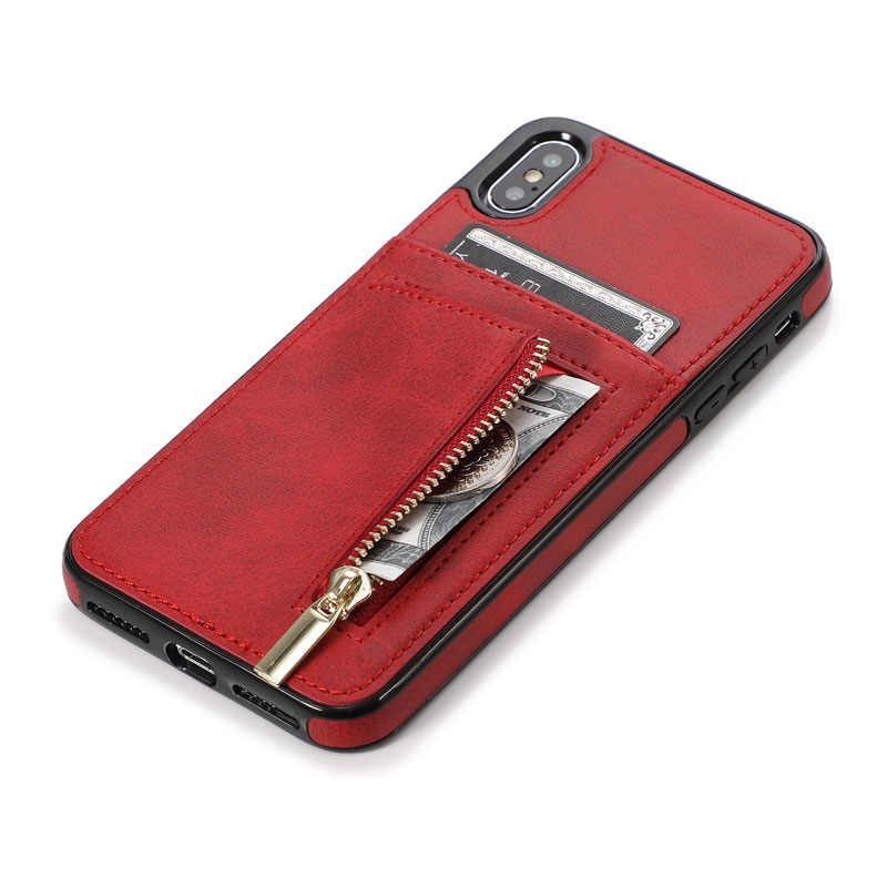 Ốp điện thoại kết hợp ngăn đựng tiền bằng da PU cho Iphone 11 Pro 6/s/p/sp/7/p/8/p/X/Xr/Xs/Max | BigBuy360 - bigbuy360.vn