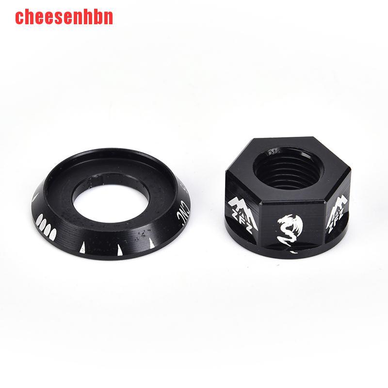 [cheesenhbn]2pcs/bag Bicycle Hub Nut M10 Fixed Gear Road Bike Screw Bolt Aluminum Alloy