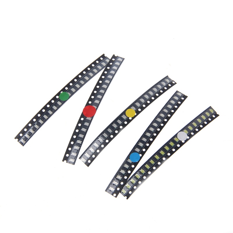 Set 100 đèn LED 5 màu 1206 SMD chuyên dụng
