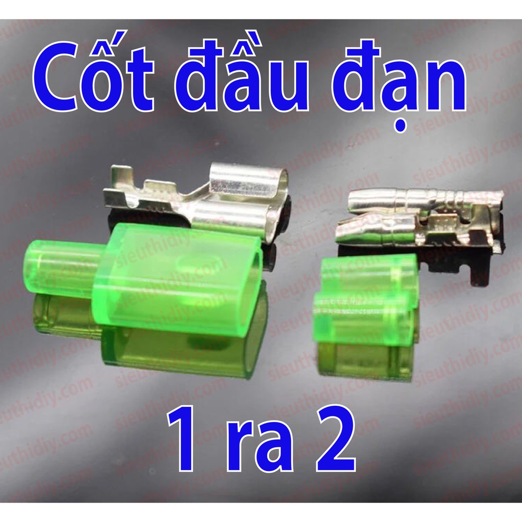 Bộ cốt cos đầu đạn cắm điện xe máy 3.5/4.0/4.5mm ĐỒNG mạ niken