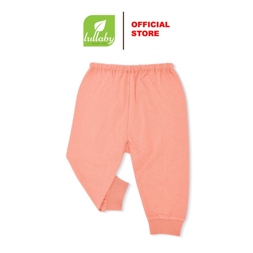 Quần dài cotton mỏng Lullaby bo gấu bé trai bé gái Nh532M