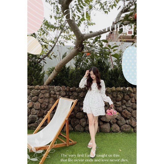 (Mẫu Mới) Váy Hoa Xô Tầng 2 Lớp Khóa Sau Tỉ Mỉ Hàng Mới Về UP Valentina Shop