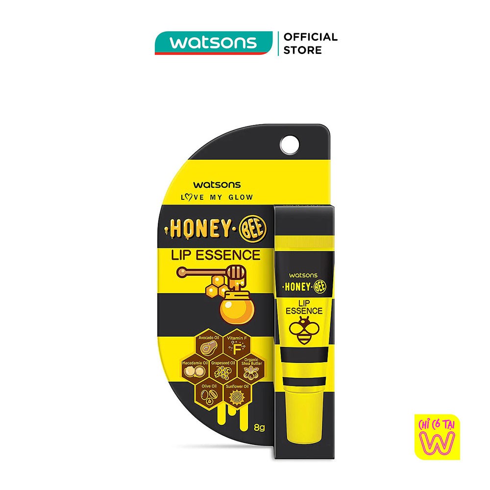 Son Dưỡng Môi Watsons Honey Bee Mềm Mịn Bảo Vệ Môi Với Chiết Xuất Từ Sáp Và Mật Ong 8g