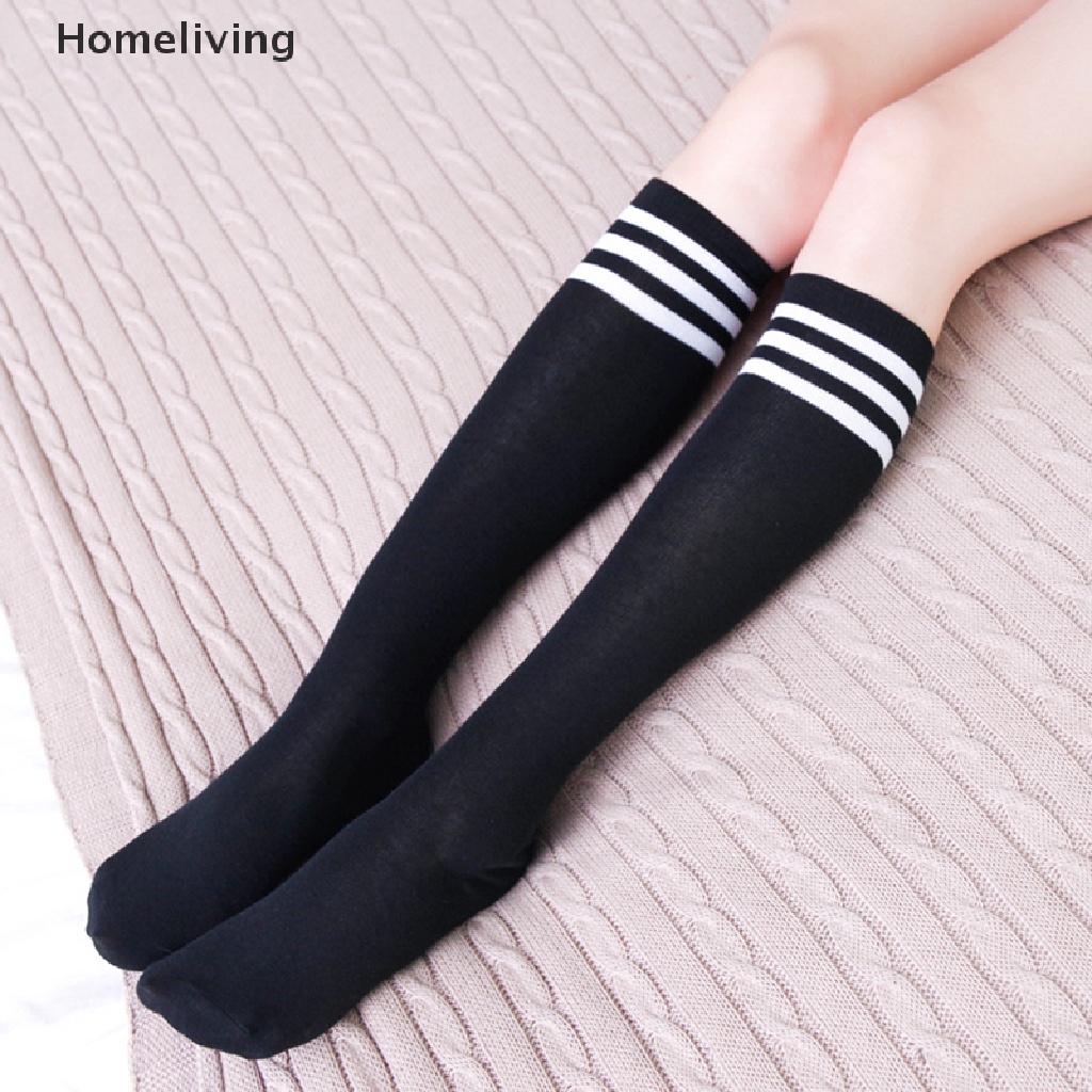 Vớ Dài Qua Gối Họa Tiết Sọc Trắng Đen Gợi Cảm Cho Nữ