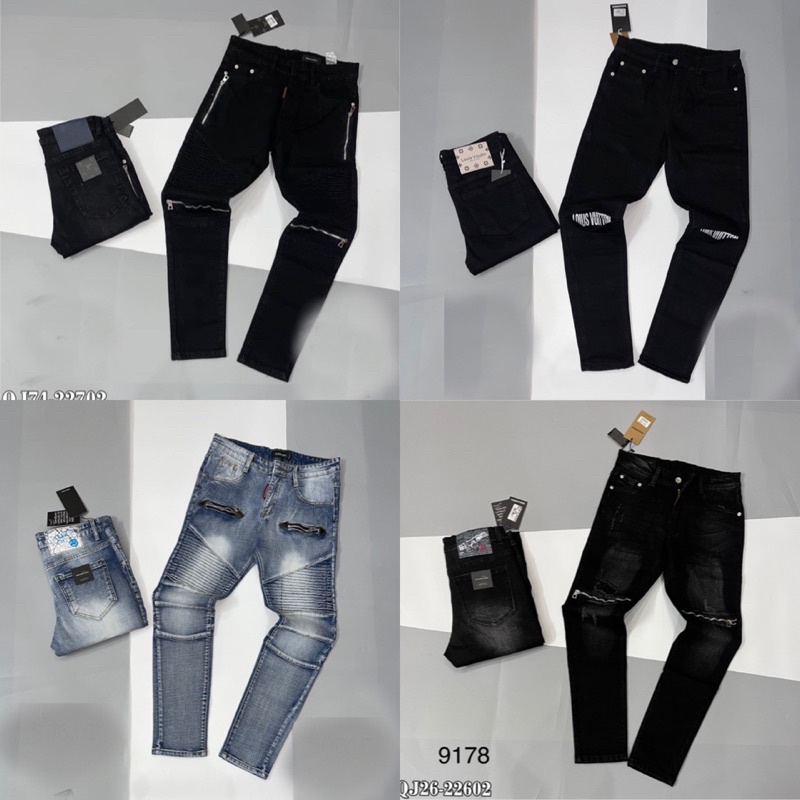 Quần bò AMIRI Khoá đầu gấu cực đỉnh - Quần bò nam cực chất