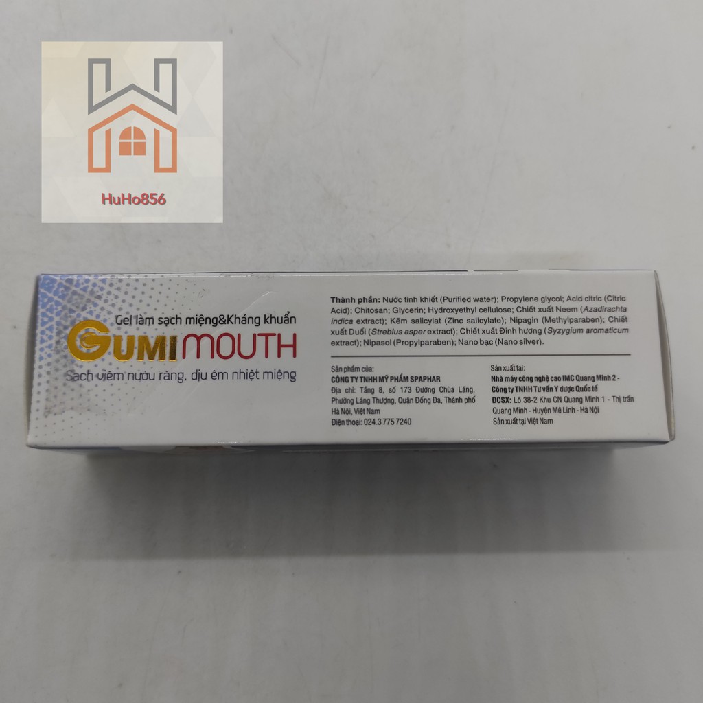 Gel Gumimouth - Sạch Viêm Nướu Răng, Dịu Êm Nhiệt Miệng