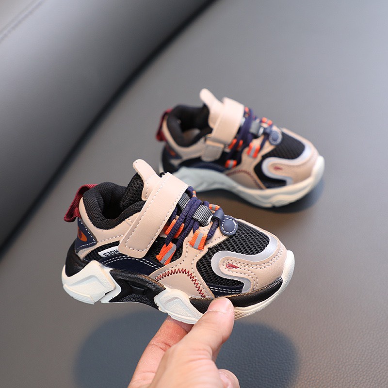 Giày Thể Thao Phối Lưới Bé Trai Bé Gái - Giày Sneaker Thoáng Khí Đế Mềm Siêu Nhẹ 1-3 Tuổi M045