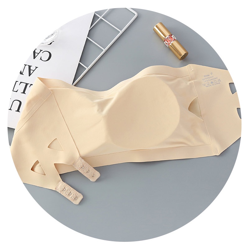 Áo ống không đuờng may hở lưng chất liệu lụa lạnh cao cấp cho nữ