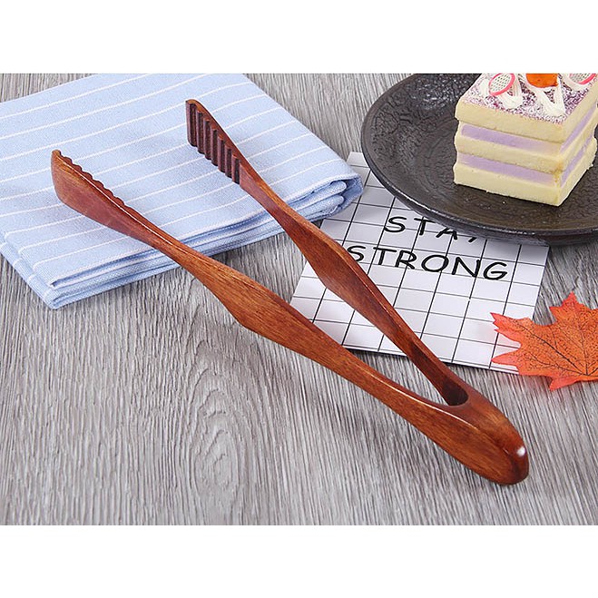 Kẹp gắp thức ăn gắp bánh bằng gỗ Craftsman CM1258.