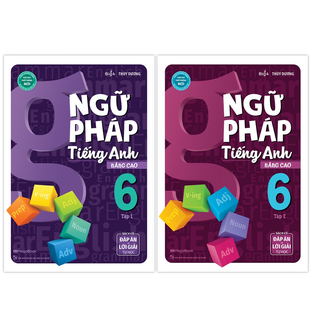 Sách Megabooks - Combo Ngữ Pháp Tiếng Anh Nâng Cao Lớp 6 (2 Tập)