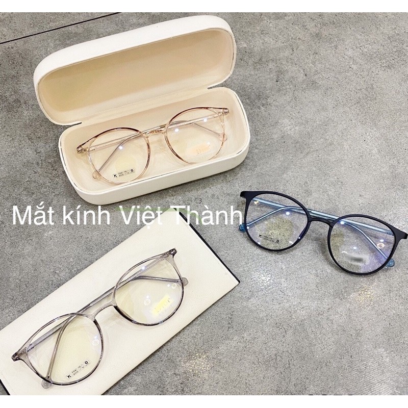 HCM Gọng kính mắt mèo kính cận tròn nhận làm cận viễn loạn 8250