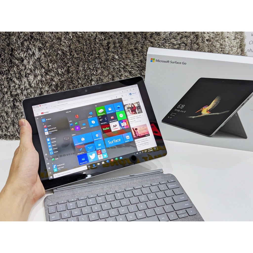 Máy tính bảng Microsoft Surface Go | Ram 8GB ổ cứng SSD 128GB Window 10 | Sử dụng văng phòng, giải trí, ... cực mượt