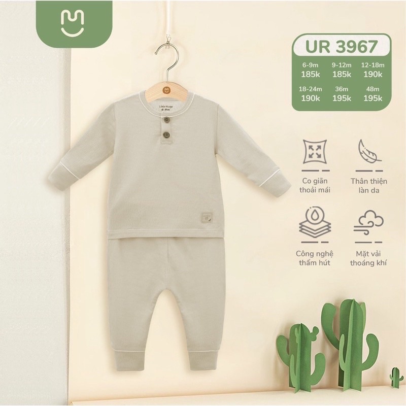 Bộ giữ nhiệt Ualarogo siêu mềm mịn cho bé yêu