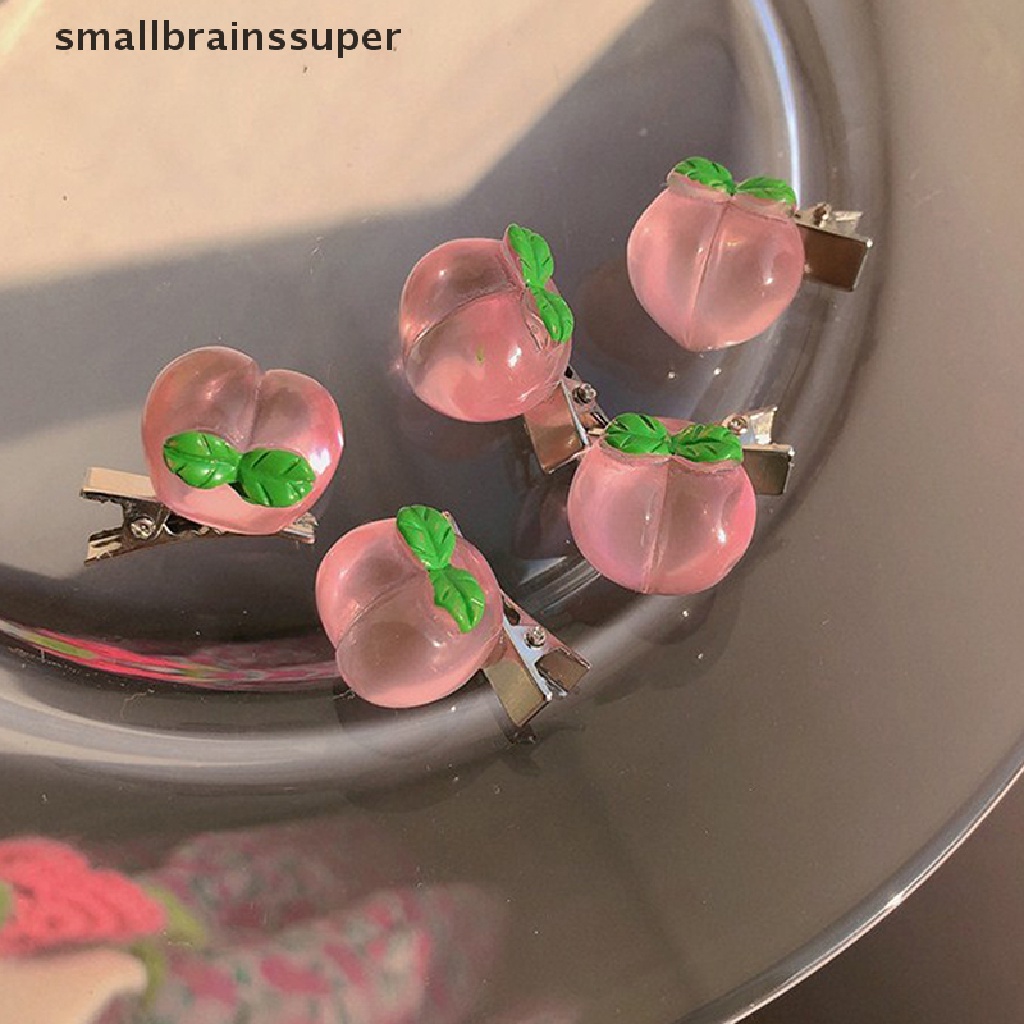 Bộ 5 Kẹp Tóc Nhỏ Hình Nơ / Hoa Hồng / Trái Tim Màu Hồng Dễ Thương Cho Nữ