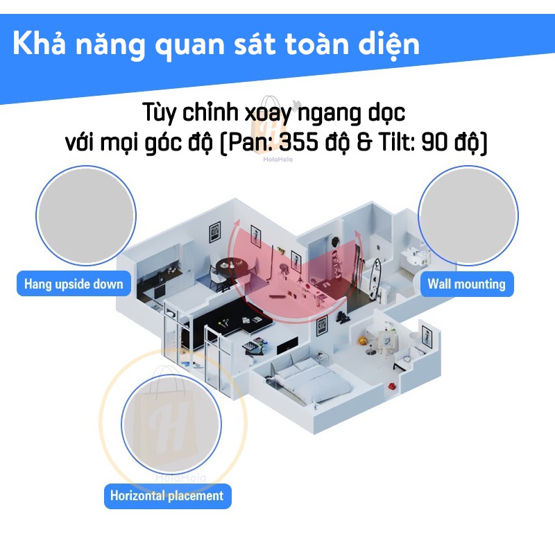 Camera IP WIFI dùng app Yoosee x5100 ngoài trời chống nước mưa IP66 | BigBuy360 - bigbuy360.vn