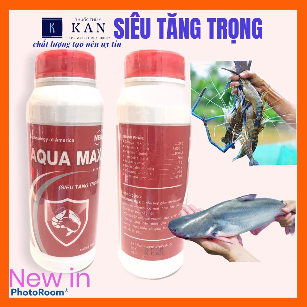 vỗ béo tăng trọng cho tôm cá AQUA MAX