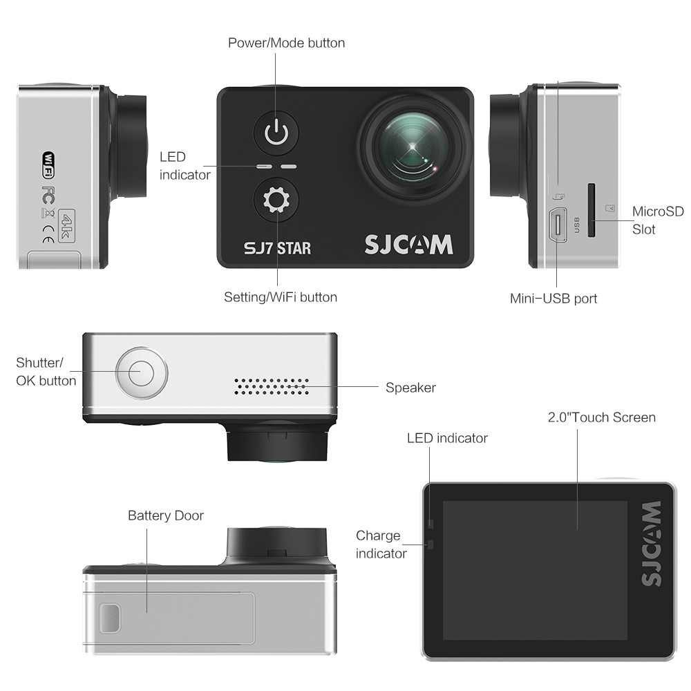 Camera Thể Thao SJCAM SJ7 STAR 4K WiFi - Hãng Phân Phối Chính Thức