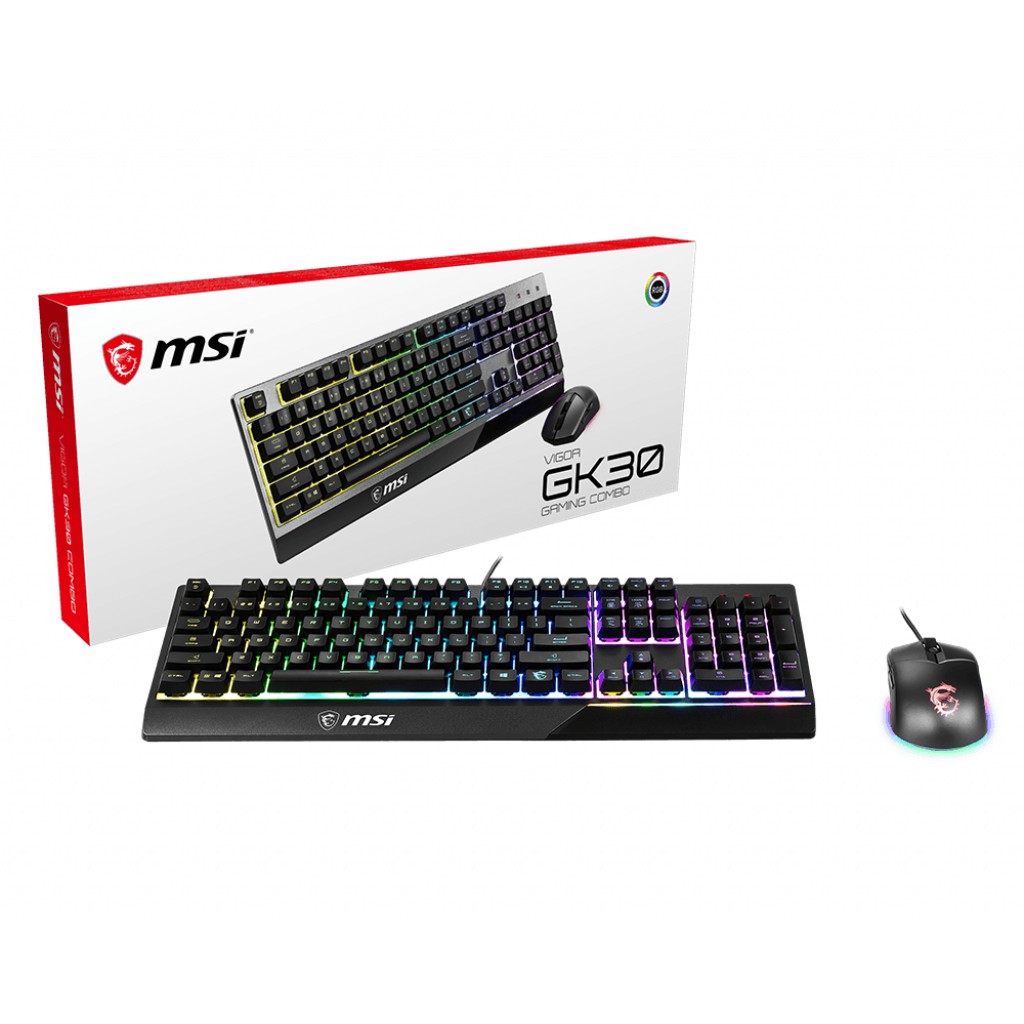 Bộ phím chuột MSI Combo Vigor GK30 - Hàng chính hãng