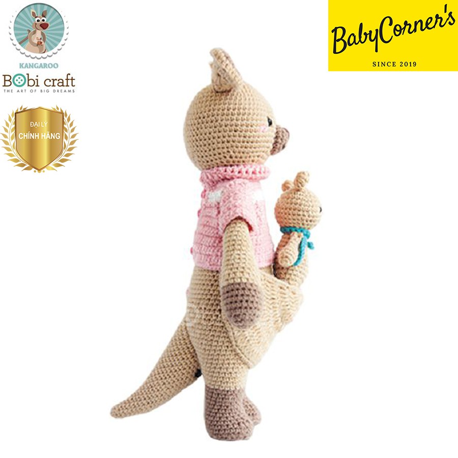 THÚ BÔNG LEN KANGAROO MẸ VÀ CON BOBI CRAFT