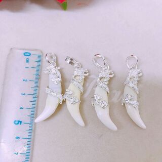 Răng nanh bọc bạc chạm Rồng 🐉🐉🐉