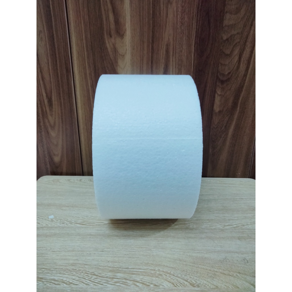 Xốp tròn cứng cao 16cm luyện làm bánh kem, kê giỏ quà, làm cháp ăn hỏi, chụp hình ( xốp cứng; H16cm)( shop nhận ship cod