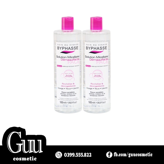 Nước tẩy trang Byphasse Solution 500ml - Guu